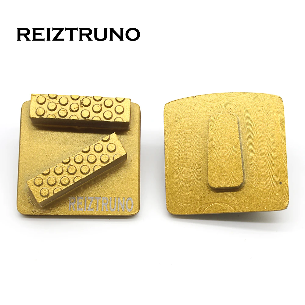 

REIZTRUNO two Bar Trapezoids Diamond pcd Segments Diamond Floor Grinding Pad for Concrete Epoxy Removal