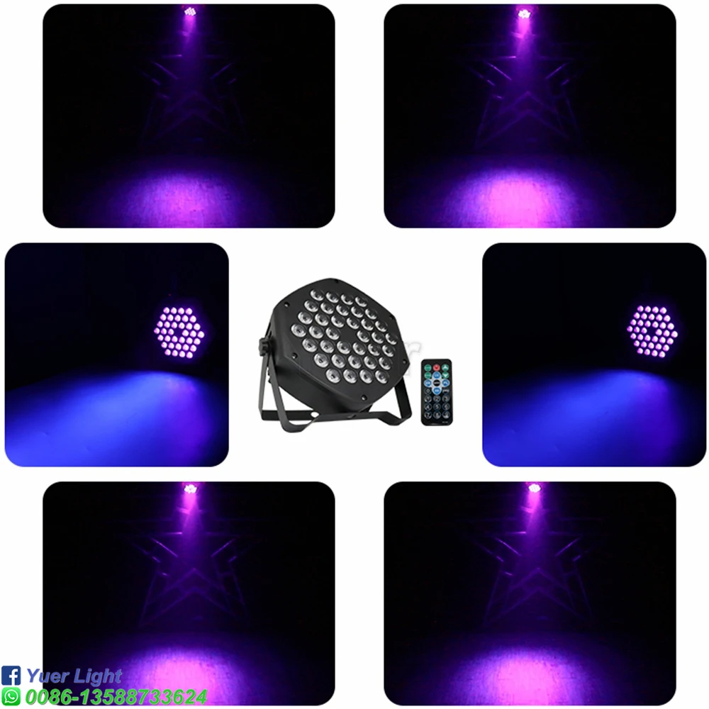 2 шт./лот DJ оборудование 36X3W LED UV Par свет УФ сценический фиолетовый Led бар лазерное