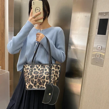 

Leopard Printed Crossbody Bags Small PU Leather Summer Lady Shoulder Handbags Female Simple Totes for Women 2020 Trend
