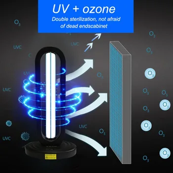 

38W UV Ozone Sterilizing Lamp UVC Quartz Germicidal Disinfection Light Tube UVC Germicidal Light Sterilizing Lights