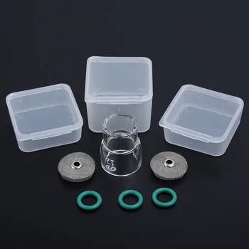 

6x #12 Clear Glass Pyrex Cup TIG Welding Kits Pro For WP-9 WP-17 18 26 Gas Lens
