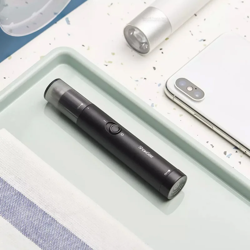 Xiaomi Mijia ShowSee Портативный электрический триммер для волос в носу съемный моющийся с двумя концами вращающаяся на 360 ° режущая головка для мужчин