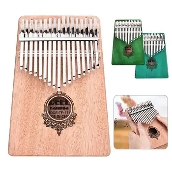 

Kalimba Thumb Piano Student Gift Raw Wood Color 17 Key Musician Music Mbira African Musical Instruments