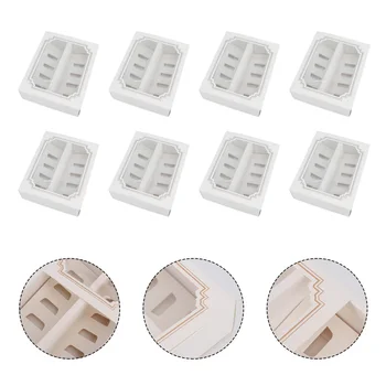 

12pcs Paper Practical Durable Fashion Packaging Boxes Cake Boxes Dessert Boxes Macaron Containers Storage Boxes for Cake Shops