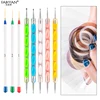 Set 15 Brush + 5 Dotting Pen + 5 Rolls Tape Striping Line Tips + 1 Case Holder Nail Art Gel UV Polish Drawing Manicure Tools 3
