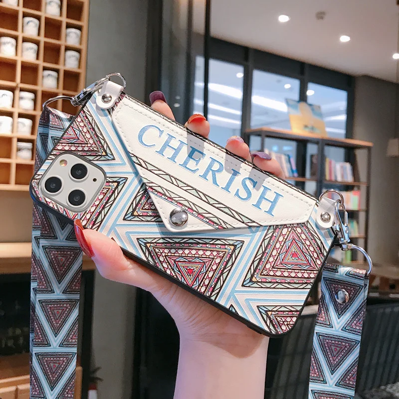 Синий Чехол-бумажник из искусственной кожи с отделениями для карт для huawei mate 30 Pro mate 20 X P20 P30 Pro Nova 3 4 5 Honor 8X9X20 чехол с ремешком через плечо - Цвет: Синий