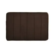 Tapis de bain en molleton de corail 40x60cm, antidérapant, absorbant l'eau, en mousse à mémoire de forme, pour sol de toilette