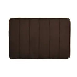 Alfombrilla de baño de 40x60cm para el hogar, Alfombra de lana de Coral, absorción de agua, antideslizante, espuma viscoelástica, absorbente, lavable, para suelo de inodoro