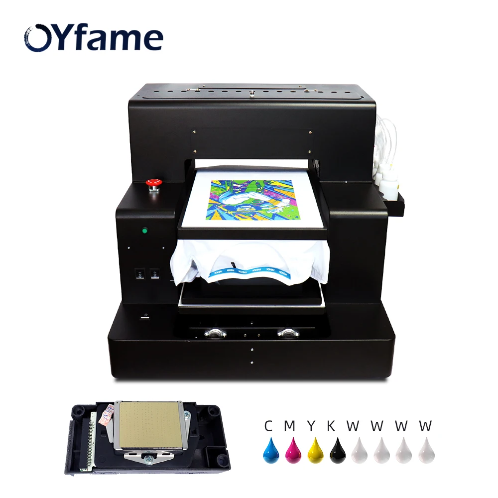 Принтер OYfame R2880 A3 DTG автоматический планшетный принтер стандартный для футболок