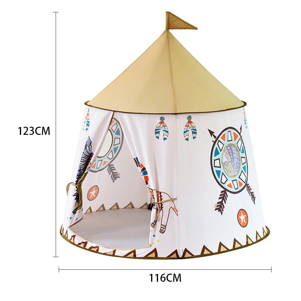 Kid Tent Portable Princess Castle Children Tent Teepee Foldable Play House Toys Tent Birthday Christmas Gift 6