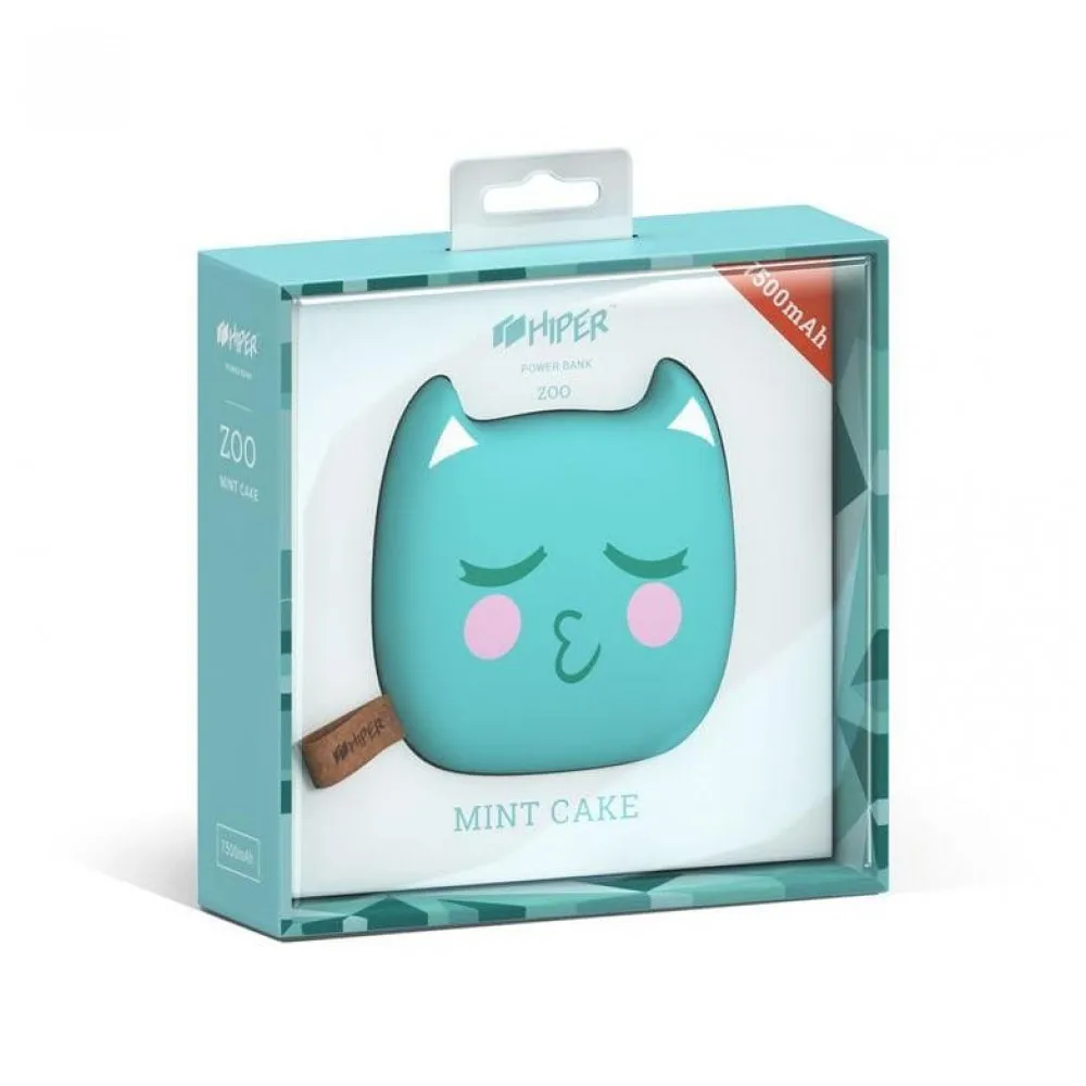 Внешний аккумулятор HIPER ZOO BUBBLEGUM Li-Ion 7500mAh 2.1A+1A 2xUSB розовый