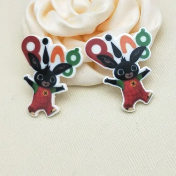 

30pcs/50pcs Cartoon Animal rabbit bunny resin planar flatback cabochon for DIY Craft Supplies 29*35mm S217