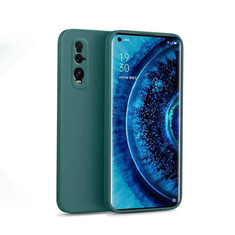 Enhanced Silicone Case with Camera Protection - Stylish Square Design and Cute Back Cover