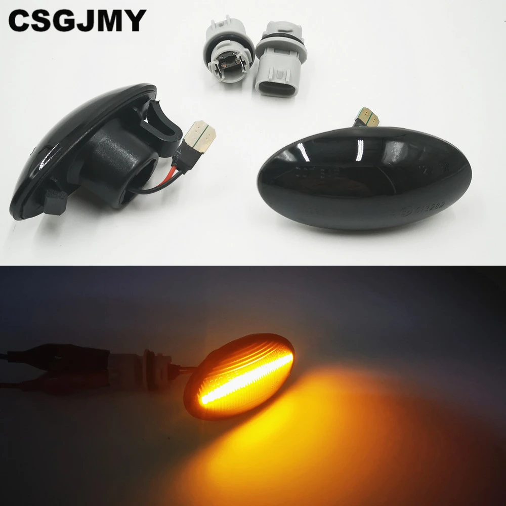 

CSGJMY 1Pair Dynamic LED Side Marker Light Indicator Repeater Turn Signal Lamp For Suzuki Swift Alto SX4 Jimmy Vitar