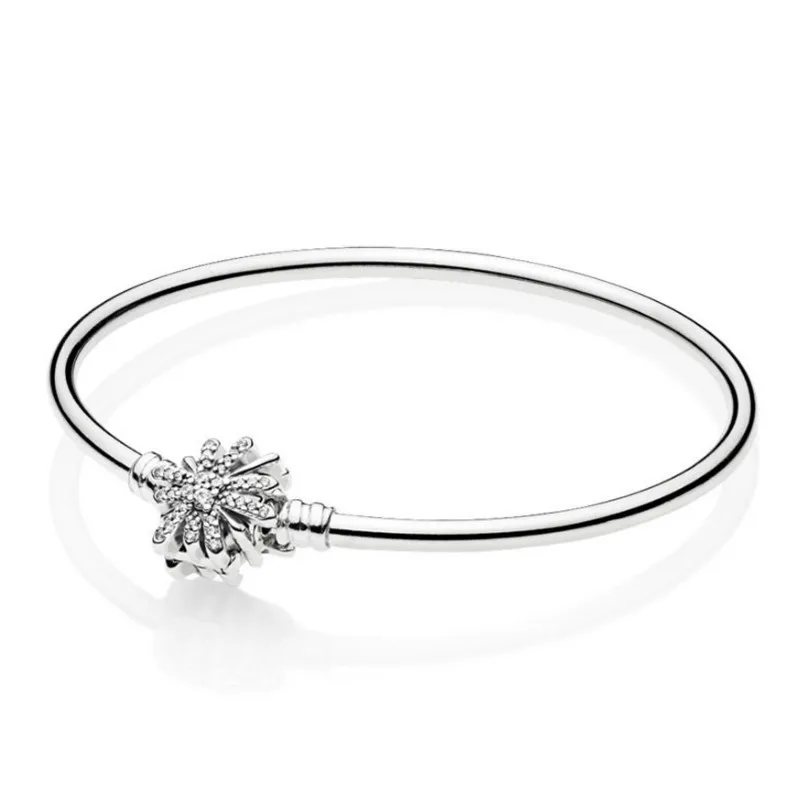 

2019 NEW 100% 925 Sterling Silver Bracelet 1:1 597563CZ Dazzling Fireworks Bangle Original Jewelry Women Charming Wedding Gift