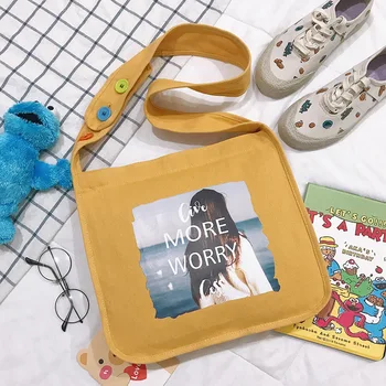 

Raged Sheep Canvas Women's Fashion Sports Large-capacity Shoulder Crossbody Girls Student Bag Shopping Eco Reusable Folding bags