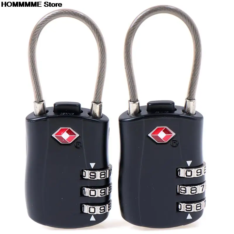 Portable 2ps Mini Lock Padlock Outdoor Travel Luggage Zipper Backpack