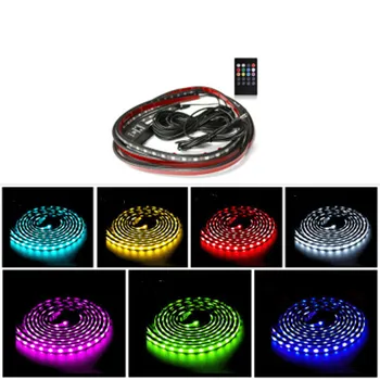 

Automobile led chassis light colorful remote control dazzle color sound control explosive flash decorative atmosphere light
