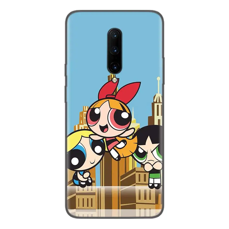 Черный чехол Powerpuff Girls для Oneplus 7Pro 1+ 7 Pro 6 6T 5 5T 3T художественный подарок узорчатый мягкий чехол для телефона - Цвет: BS215-2
