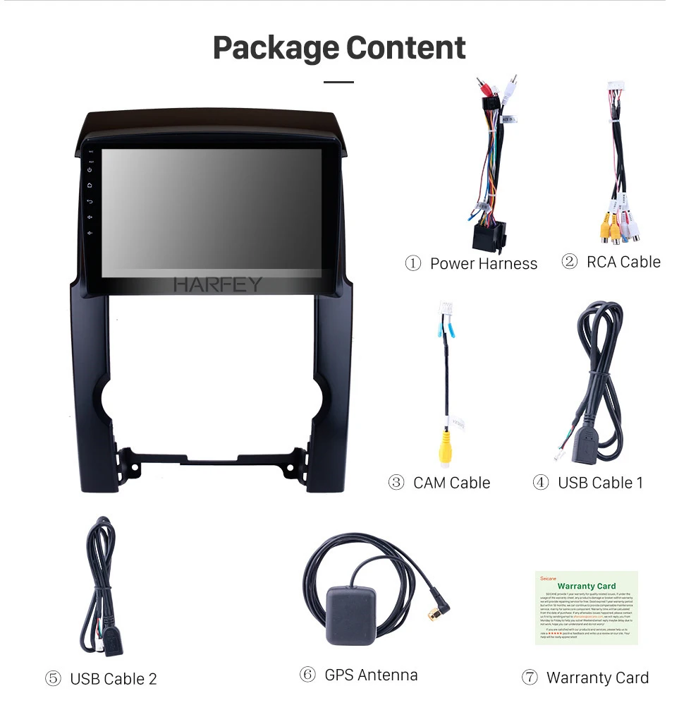 Top Harfey Android 8.1/9.0 10.1" Touchscreen Car Radio For 2009 2010 2011 2012 KIA Sorento 2Din Multimedia Player Head Unit Wifi 3G 16