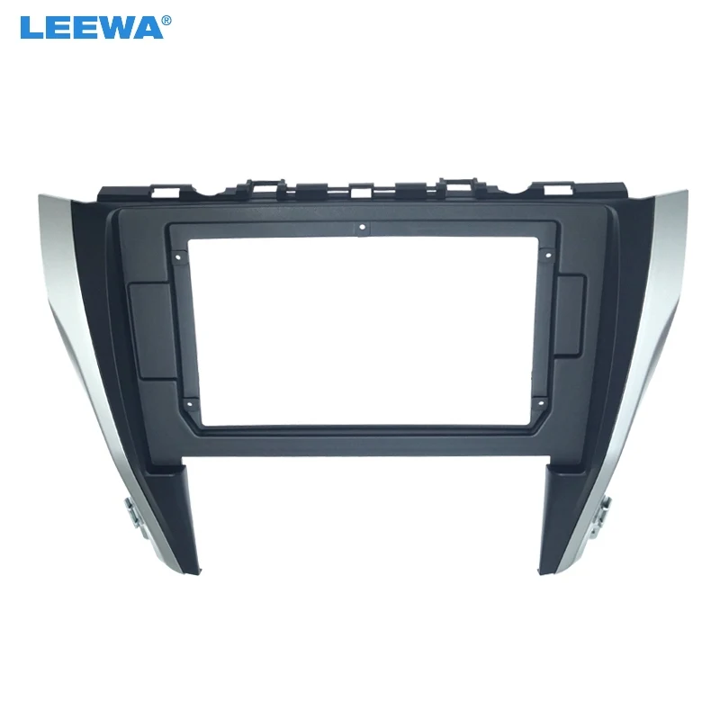 LEEWA Автомобильный CD/DVD плеер стерео 2Din фасции рамка для Toyota Camry 10," большой экран Аудио лицо тире крепление отделка комплект# CA6237