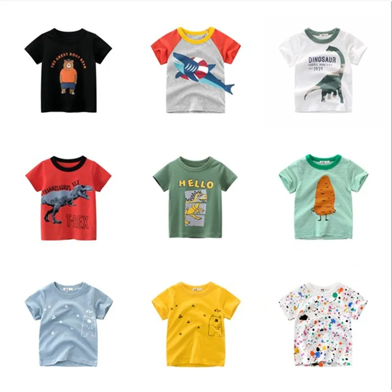 

Children's Clothing for Boys T Shirt Girls Kids Children Tops Cotton Tshirt Short Sleeves Summer Clothes 2 3 4 5 6 7 Years
