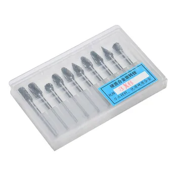 

10pcs Carbide Rotating Woodworking File Milling Cutter Wood Carving Drill Bit Set LKS99