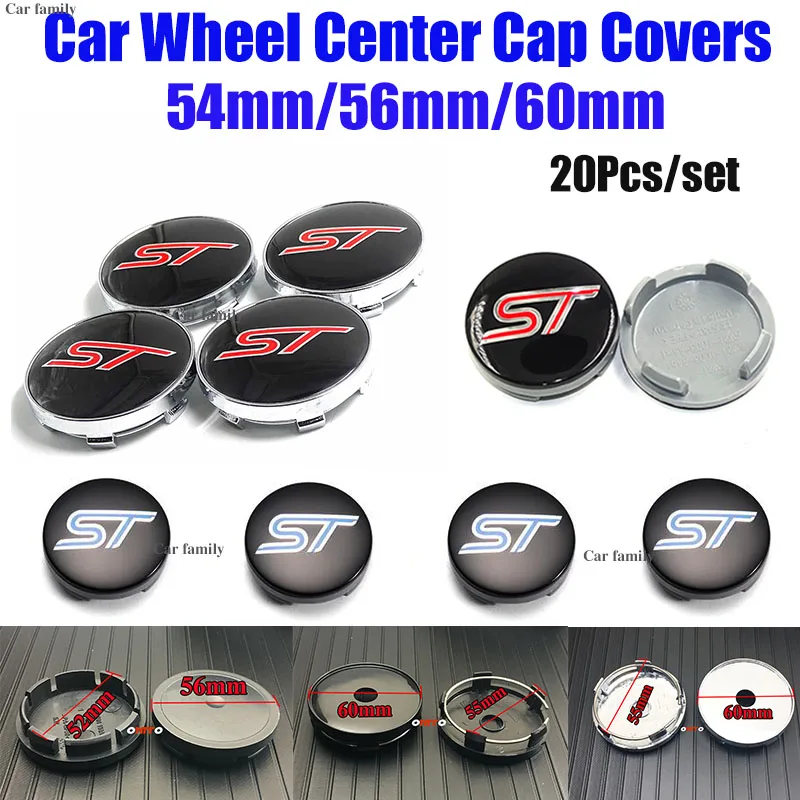

Good Quality 20PCS/SET Car Wheel Rim Badge Covers Wheel Center Cap Red/Black/Blue 54MM 56MM 60mm Pvc/SBD Car-Styling