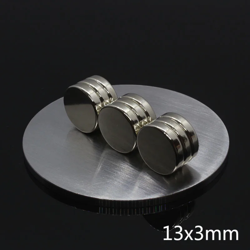 50Pcs 13 x 3 mm N35 Mini Small Disc Round Super Strong Rare Earth Neodymium Magnets 13*3mm NdFeB Permanent Fridge Magnet