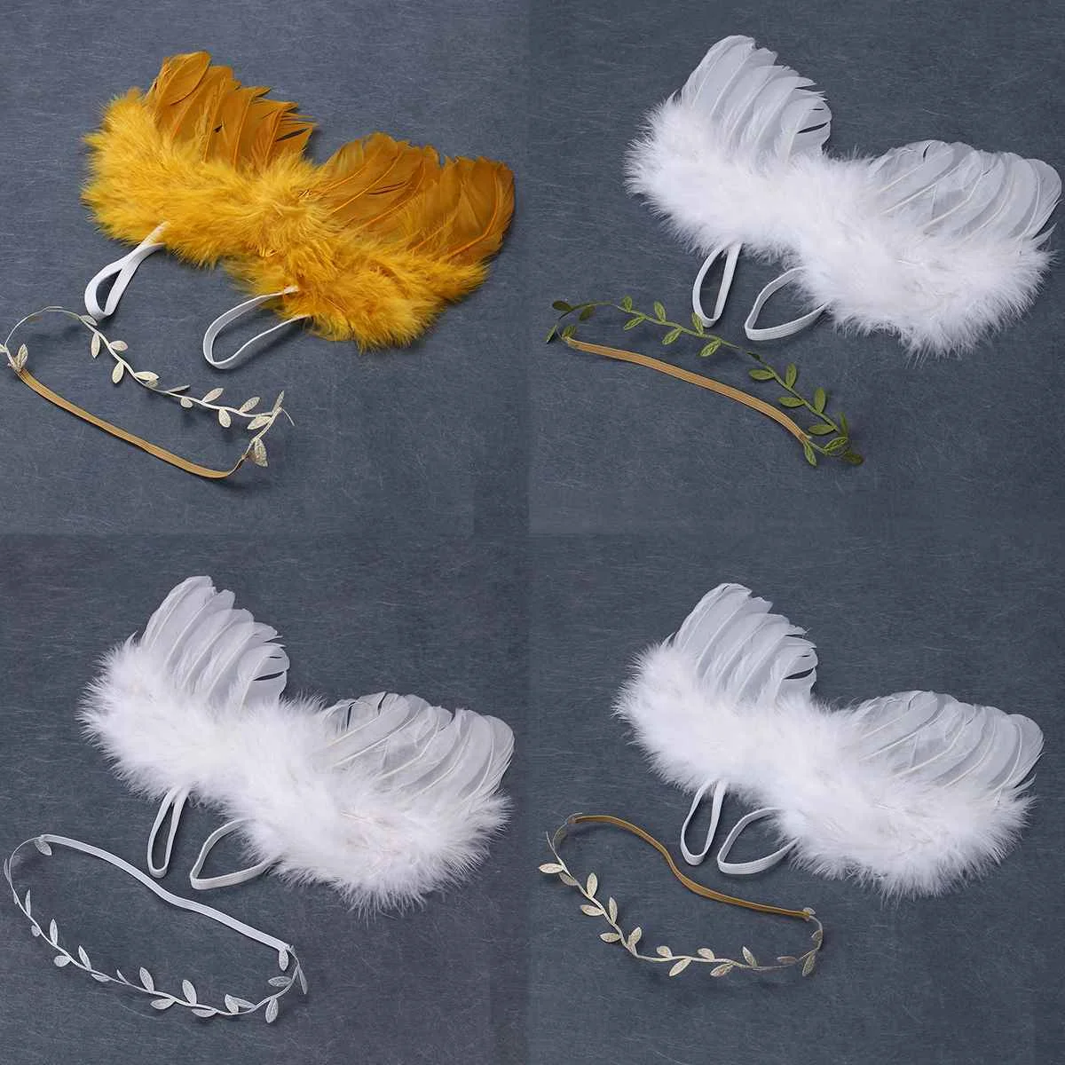 

Angel Wings Newborn Photography Accessories Baby Photo Props Handmade For Infants Fotografia Crochet For Babie