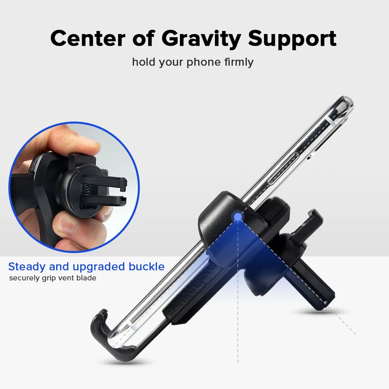 GETIHU Gravity Car Holder For Phone in Car Air Vent Clip Mount No Magnetic Mobile Phone Cell Stand Support For iPhone 11 XS X XR