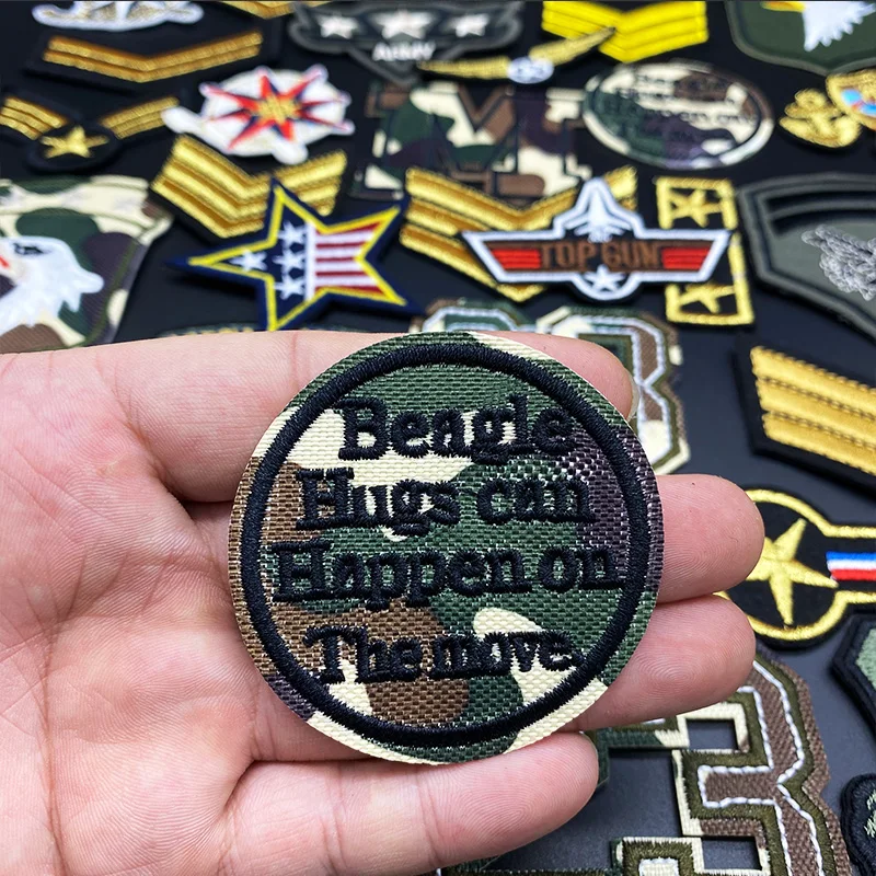 36Pcs/Lot Army Military Patches Embroidery iron on sewing Flag American Air force Army Badges for clothing accessories