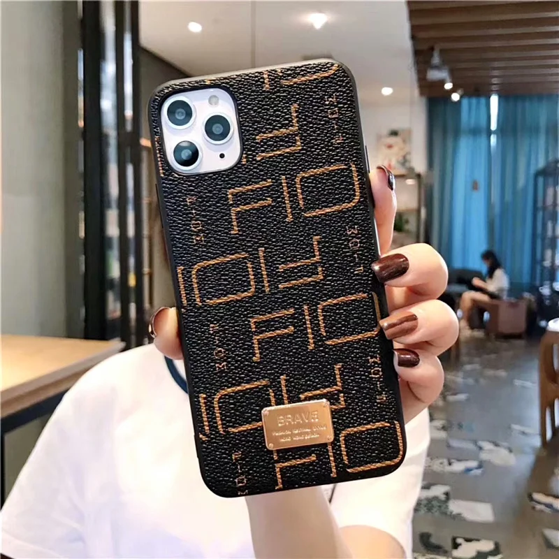 MIKE KLARKE MK.81 Luxury Geometric PU Leather Case For iphone 12 Mini 11 Pro Max Case X 6 7 8 Plus XR Xs Max Vintage Cover (3)