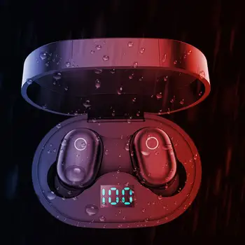 

Hot Ergonomic Designed Bluetooth 5.0 Earphones Mini Headphones Digital Power Display with Charging Box Stereo Portable Audio Dev