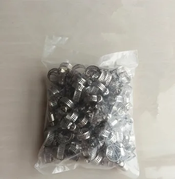 

Free shipping 50pcs 16-25mm Stainless Steel Adjustable Drive Hose Clamps Fuel Line Clip