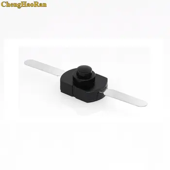 

ChengHaoRan 100pcs 1712-CC ON OFF Black Flashlight Control Switch 2 pins Table Light Longer Feet Parallel Central Button 17*12mm