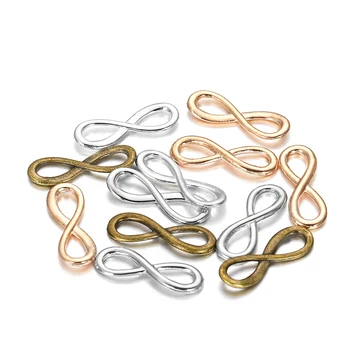 

30pcs Alloy 8-Shape Clasps 23*7.7mm Infinity Symbol Clasp Connectors Buckle for Jewelry Making DIY Necklace Keychain Supplies