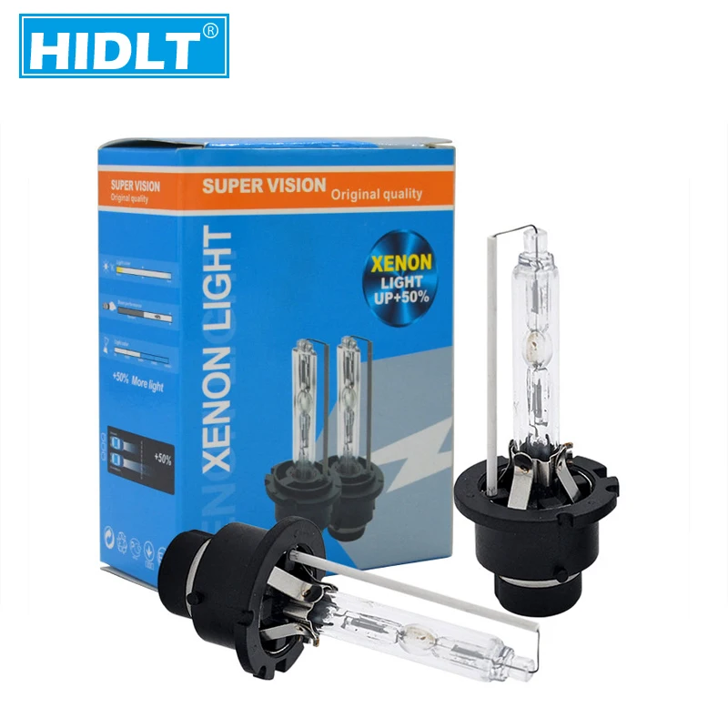 HIDLT 2PCS 12V 35W Car Headlight Xenon D2S D4S D2R D4R 55W HID Bulb Lamp 4300K 6000K 10000K 8000K 5000K With Metal Base Holder (29)