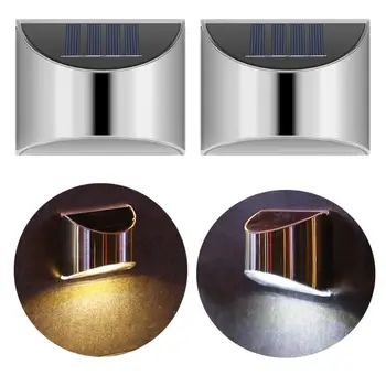

2Pcs Outdoor Solar Light with 4 LED SMD Lamp Beads for Garden Wall Chandelier K4UA