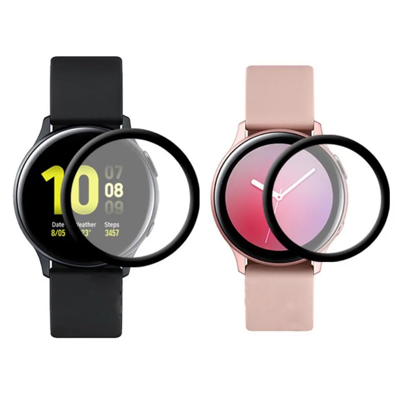 3D изогнутая мягкая прозрачная защитная пленка для samsung Galaxy Watch Active2 40/44 Защитная пленка для экрана(не стекло