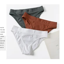 Бесшовные хлопковые сексуальные женские шорты для йоги, средняя талия, Т-образное нижнее белье, стринги, широкие боковые шорты для тренировок, трусики в форме треугольника для женщин