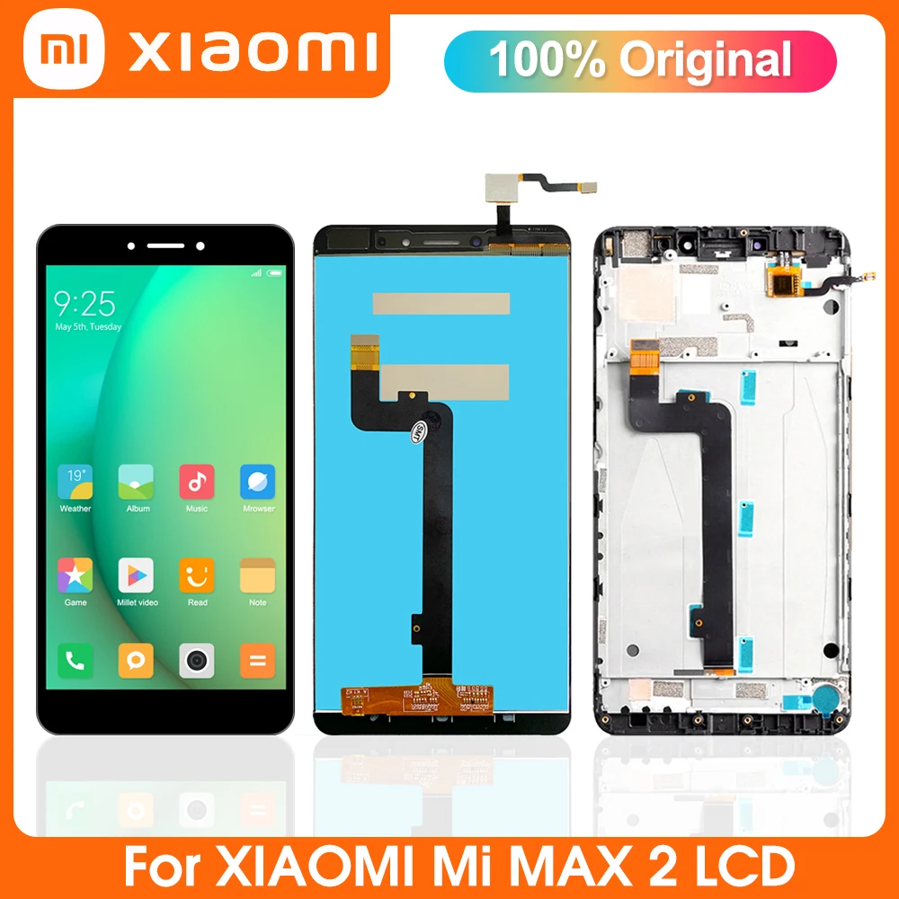 6 44 &quotоригинальный экран для Xiaomi Mi MAX 2 ЖК-дисплей MDE40 MDI40 сенсорный дигитайзер в