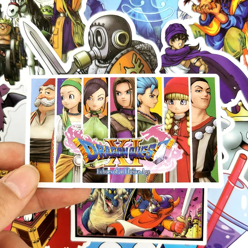 17 шт. с изображениями мультипликационных персонажей Dragon Quest аниме-наклейки для детей игрушки Водонепроницаемый Стикеры "сделай сам" для чемодан ноутбук велосипедный шлем автомобильные наклейки