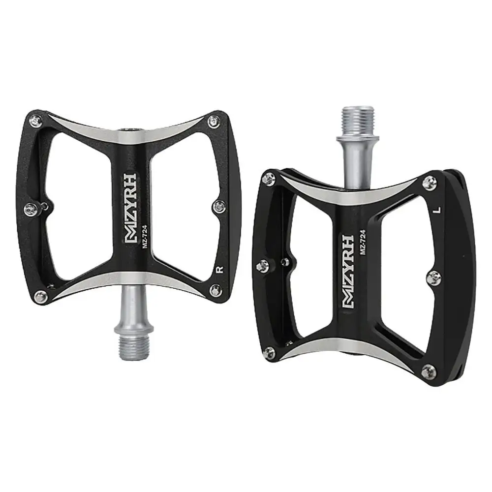 Ультра-легкие педали MTB горные педали для велосипеда 3 подшипника 5 цветов большие педали для велосипеда педали запчасти для велосипеда f3 - Цвет: Черный