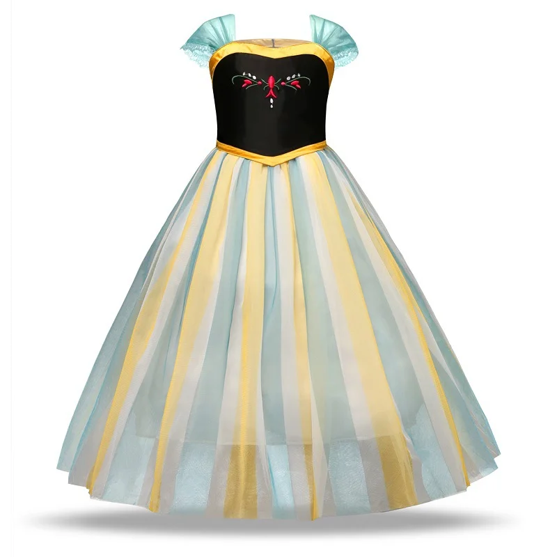 Snow Queen Princess Anna Elsa Dress for Girls Frozen Elsa Dresses Kids Little Girls Clothes Party Wedding Cosplay Dress Vestiods - Цвет: only dress