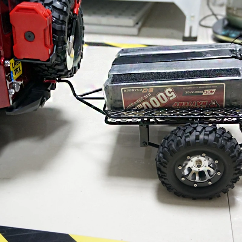 Металлическая Тележка ведро Rc автомобиль трейлер "сделай сам" для Trx4 Trx-4 1/10 D90 Scx10 Cc0" сделай сам"