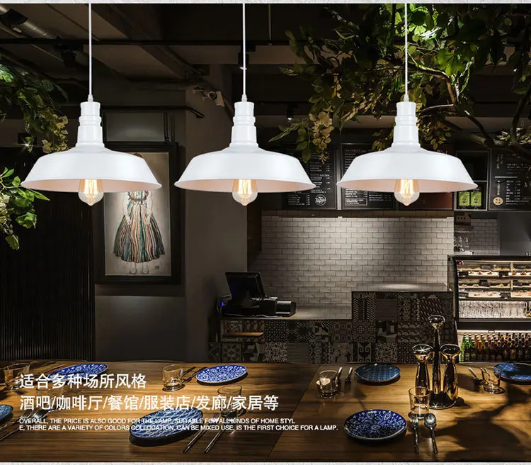 Винтаж открытый подвесные светильники Лофт лампа Avize Nordic Hanglamp ресторан кухня свет подвесной светильник дома промышленное освещение