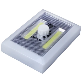 

Ultra Bright COB LED Wall Night Light netic Closet Lamp Battery Operated Adjustable Rotary Switch for Garage Closet