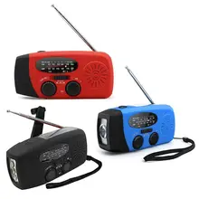 Многофункциональный ручной радио Динамо солнечной энергии ed AM/FM/NOAA погода радио аварийный светодиодный фонарик и внешний аккумулятор использовать 28TE