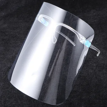 

1 Pack of Face Shield Transparent Detachable Frame Cooking Oil-proof Face Baffle Face Cover with 1PC Replacement Lens (Transpare